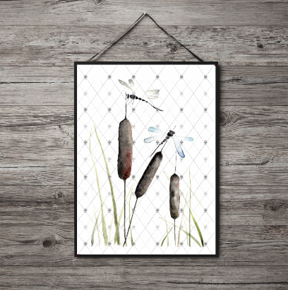 Dragonfly Print, Dragonfly Custom Print, Personalised Wall Art